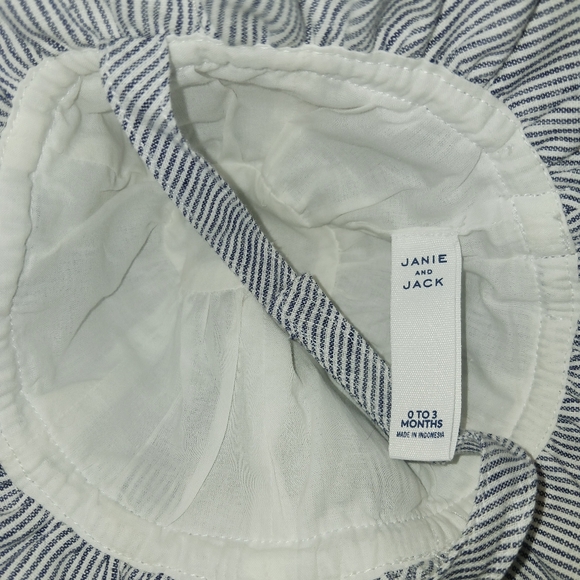 Janie and Jack Newborn (0-3 months) Blue/ White hat - Picture 5 of 6